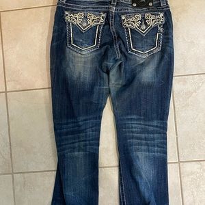 Miss Me embellished jean pants size 31 bootcut